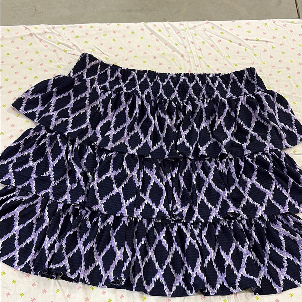 Michael Kors Blue Bubble Mini Skirt